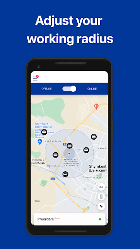 Android application Ozar Taxi Driver screenshort