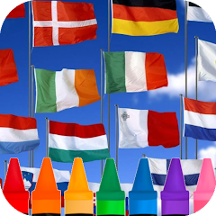Livro Para Colorir De Bandeiras De Países Da UE Ilustração do