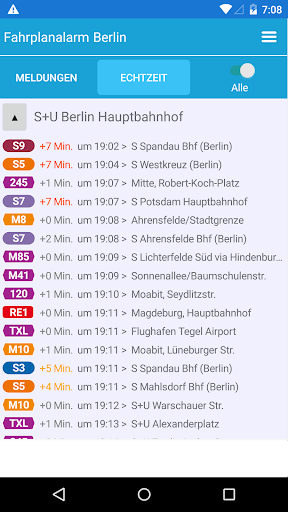 Fahrplanalarm Berlin Screen 3