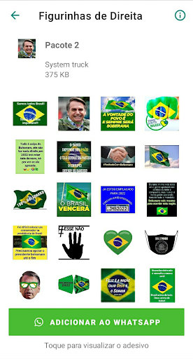 Figurinhas de Direita Screenshot 2 - AppWisp.com