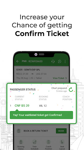 ConfirmTkt: Train Booking App Screen 2