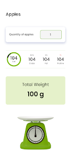 Kitchen Food Scale Chart App