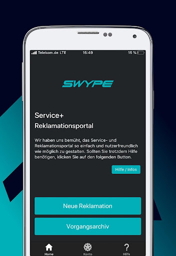 Swype Service Screen 2
