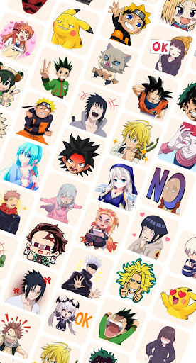 Android application Anime Stickers for Whatsapp screenshort
