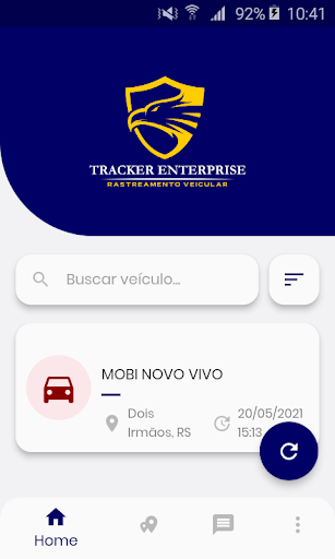 Android application Tracker Enterprise screenshort