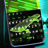 Neon Green Skateboard Keyboard icon