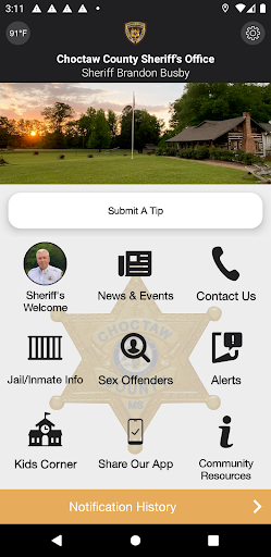 Android application Choctaw County Sheriff MS screenshort