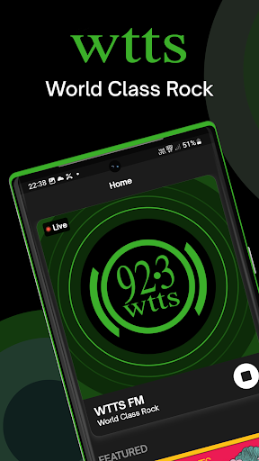 Android application 92.3 WTTS screenshort