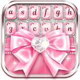 Pink Bow Diamond Keyboard icon