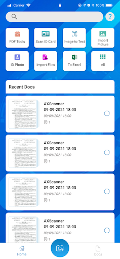 AXScanner Screen 3
