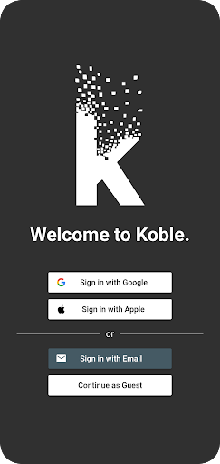 Android application Koble screenshort