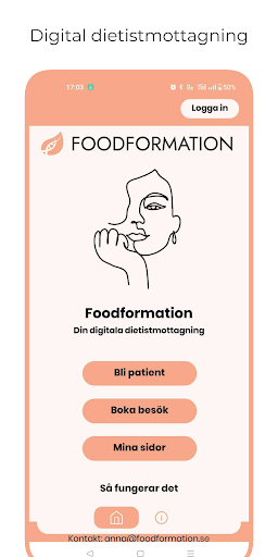 Android application Foodformation screenshort