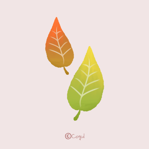 카카오톡 테마 - 가을잎_베이비핑크 (카톡테마) logo