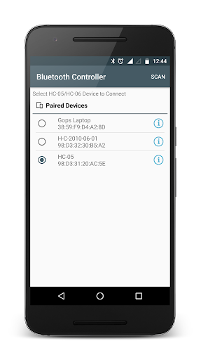 Android application Bluetooth Controller HC-05 screenshort