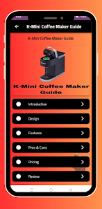 K-Mini Coffee Maker Guide