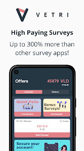VETRI - High Paying Surveys  screenshots 1