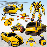 Helicopter Robot Car Transform icon