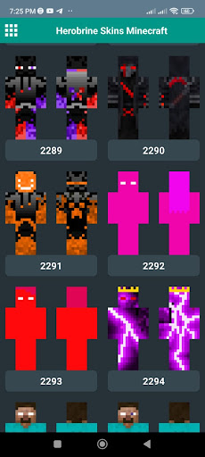 Herobrine Skins For Minecraft