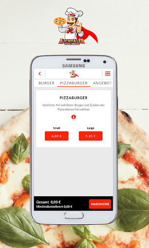 Aichtaler Pizzaservice Screen 3