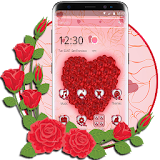 Red Petal Rose Heart Theme icon