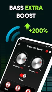 Subwoofer bass booster amplify