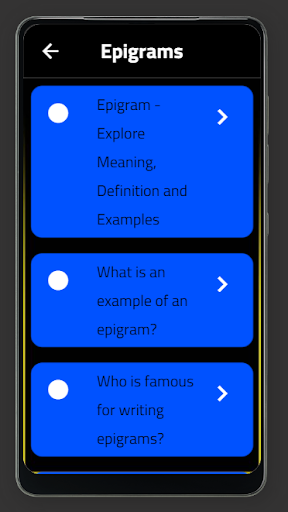 Epigrams Screen 2