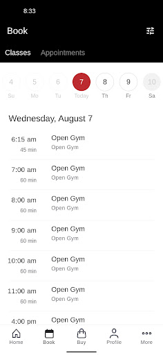 AIM Fitness Screen 2