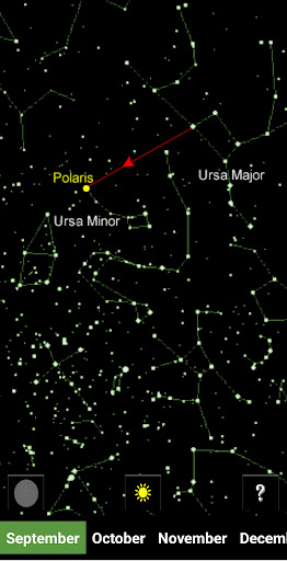 Android application Celestial Compass screenshort