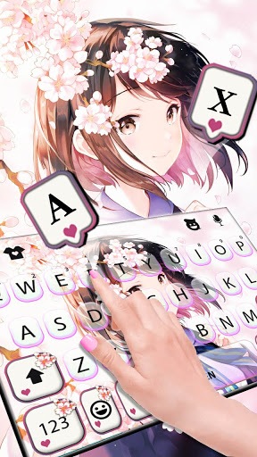 Sakura Breeze Girl Theme Screen 2
