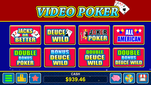 Android application Video Poker World screenshort