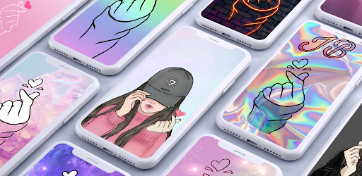 Android application Finger Heart Wallpapers screenshort