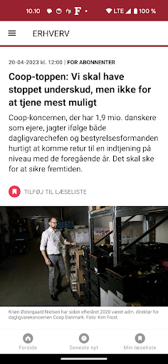 Finans - erhvervsmedie Screen 2
