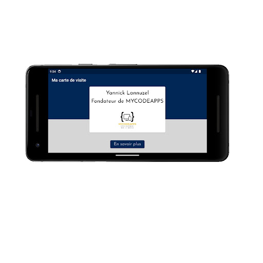 Carte de Visite MYCodeApps Screen 3