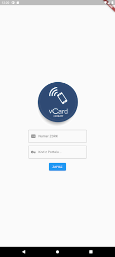 Android application InCourt vCard screenshort