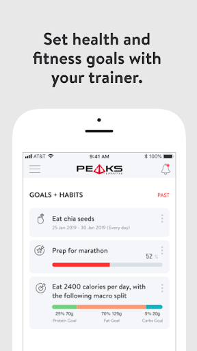 PEAKS Lifestyle Training Screen 3
