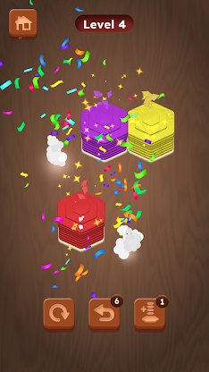 Wood Hexa Sort - Color Match screenshot 6