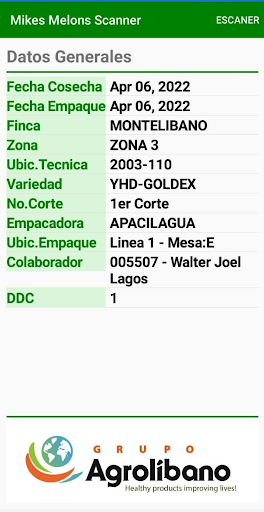Mikes Melons Traceability Screen 2