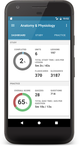 Android application Anatomy & Physiology screenshort