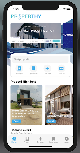 Android application Properthy screenshort