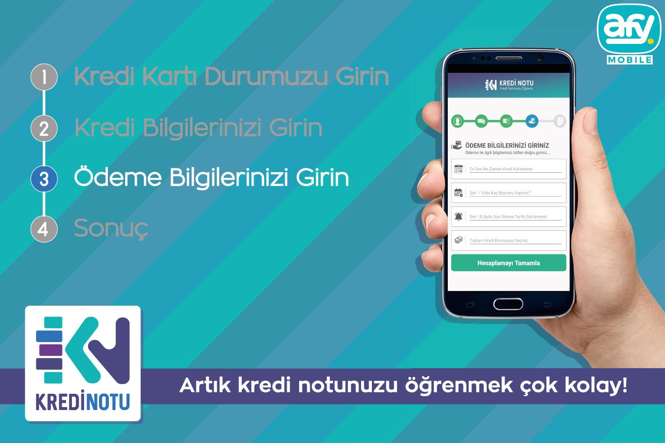 Android application Kredi Notu screenshort