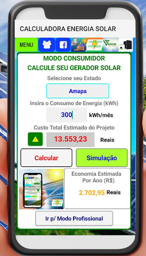 Calculadora Energia Solar Screen 3