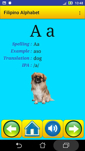 Filipino alphabet for students Screen 2