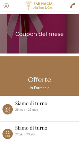 Android application Farmacia Alla Testa d'Oro screenshort