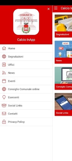 Android application Calcio InApp screenshort