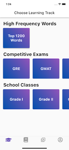 Android application Vocabulary for CAT GMAT GRE screenshort