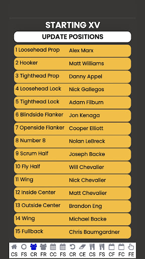 Neuqua Wildcats Rugby CoachApp Screen 2