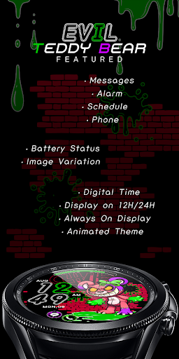 Evil Teddy Bear_Watchface Screen 2