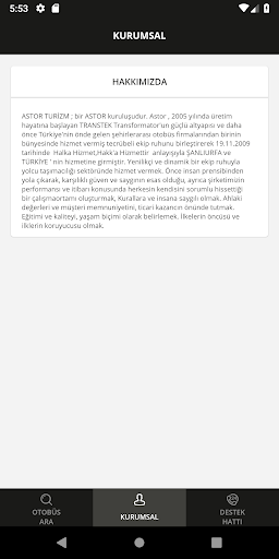 Astor Seyahat Screen 2