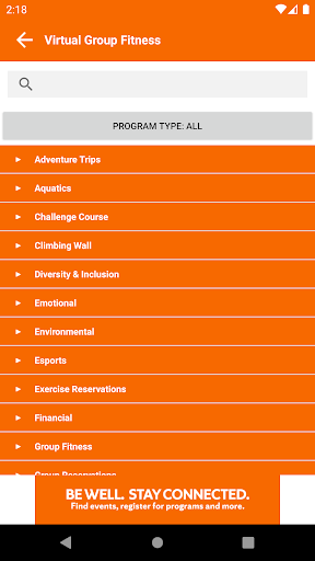 Syracuse University Wellness Screen 3