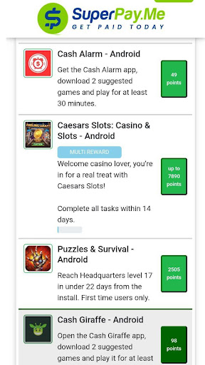 SuperPayMe: Paid Cash Surveys Screen 2